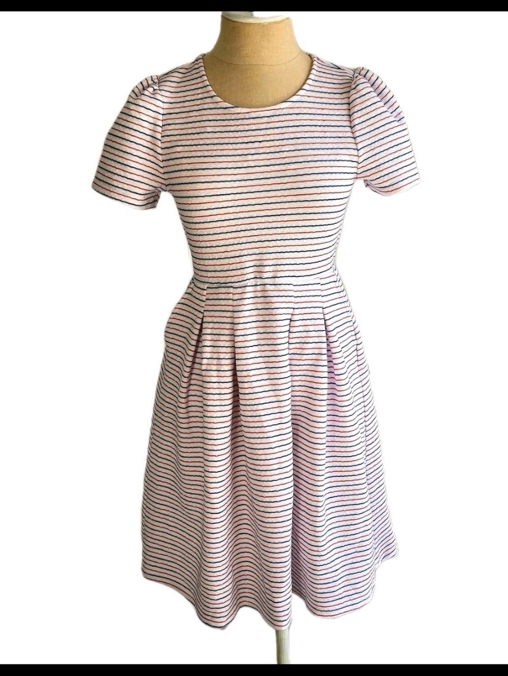 Draper james rsvp dress size s red white‎ blue americana preppy party vacation